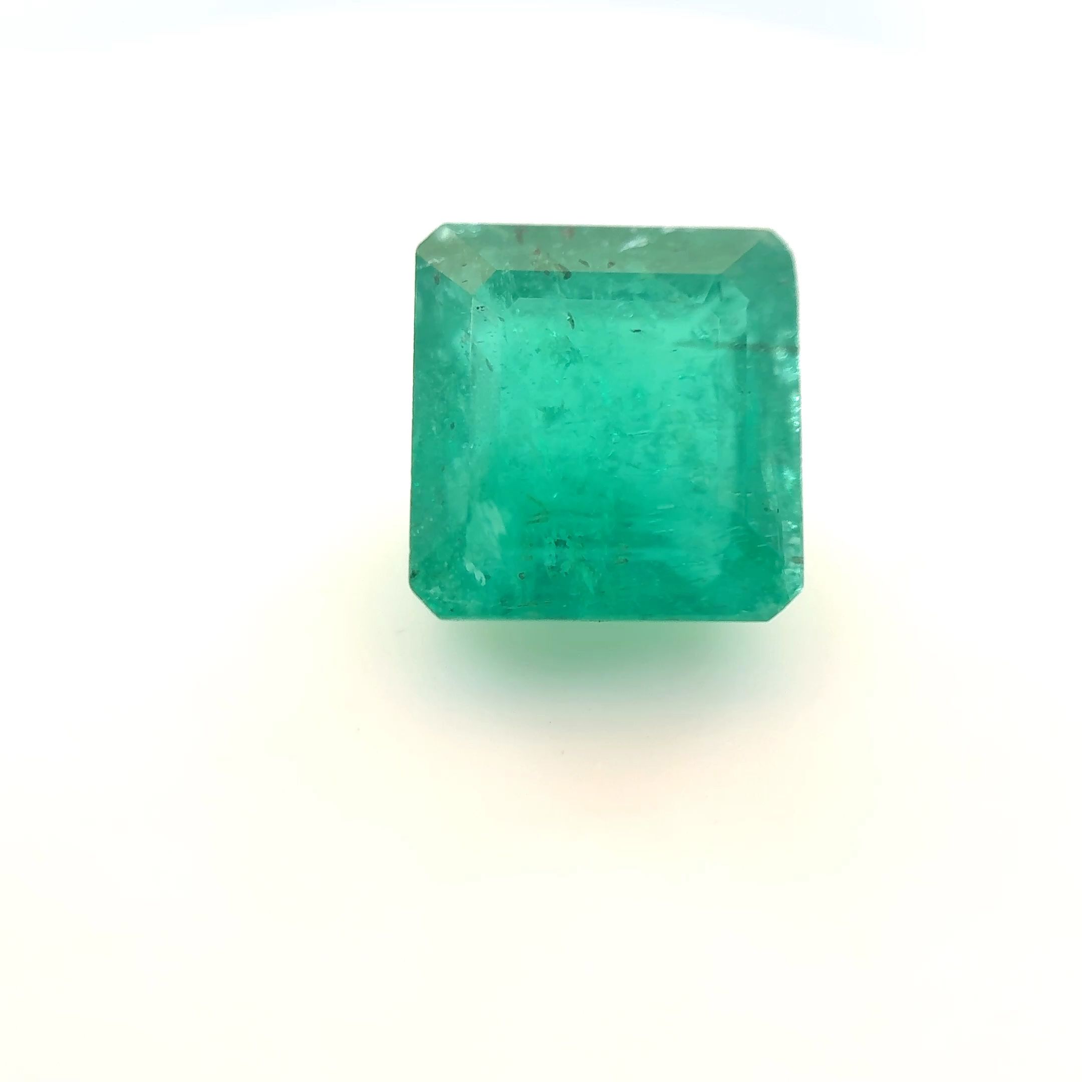 Szmaragd 2,51 ct, zielony, szlif asscher