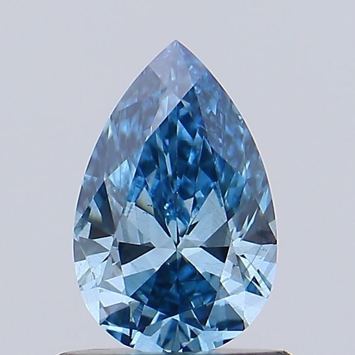 0.62 CT Fancy Vivid Blue PEAR
