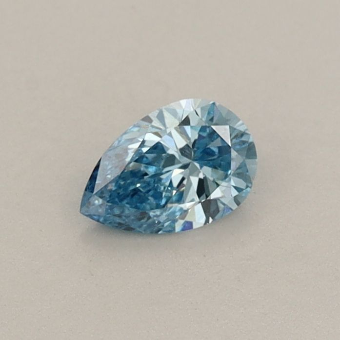 0.26 CT Fancy Vivid Blue PEAR