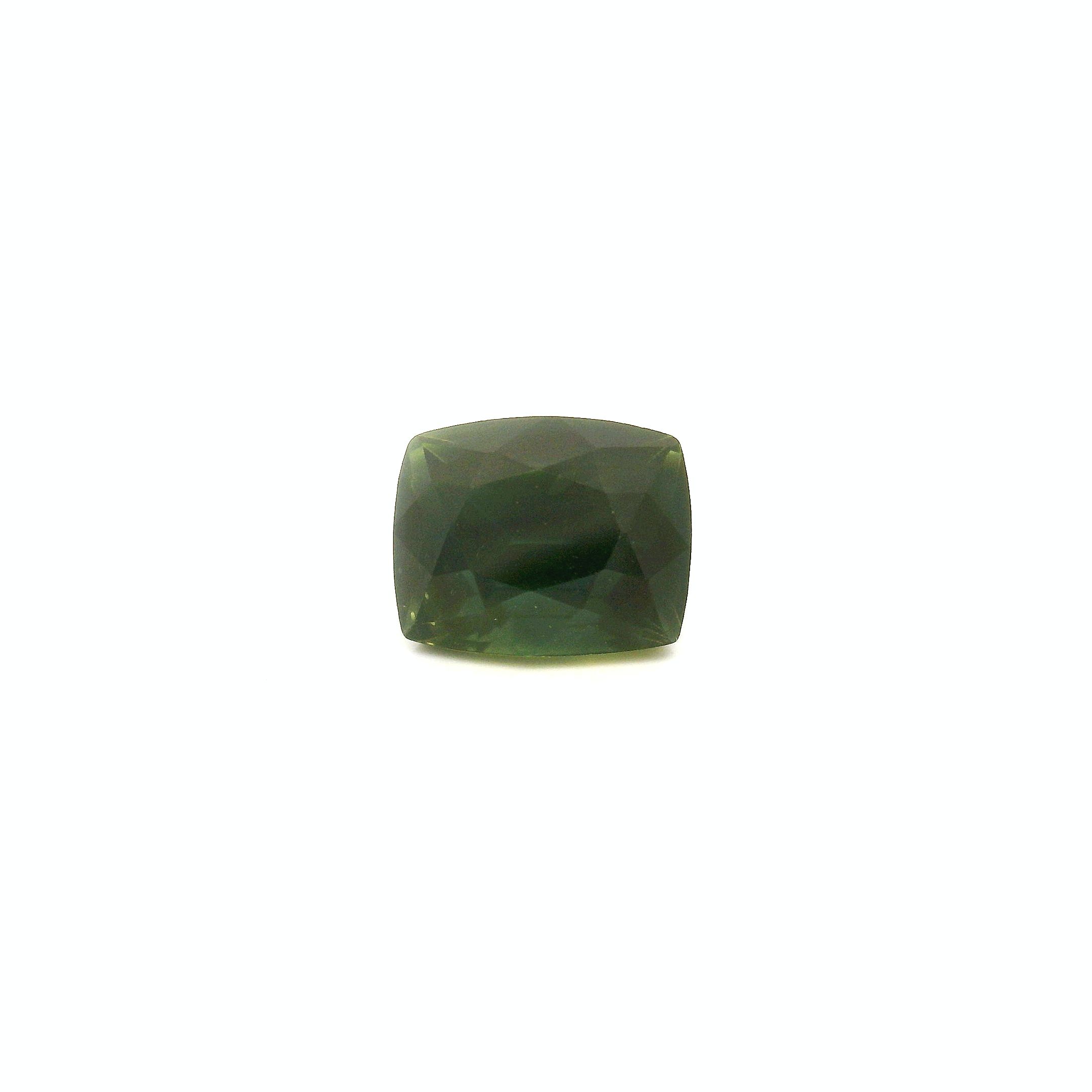Szafir 1,16 ct, zielony, szlif cushion