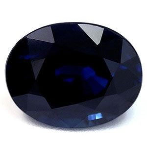 Szafir 2,91 ct, niebieski, szlif owalny