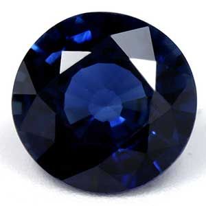 Szafir 1,21 ct, niebieski, szlif okrągły