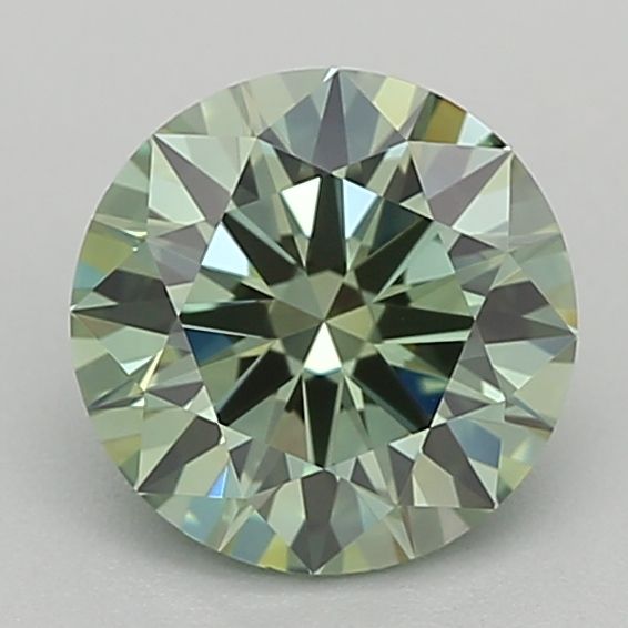 0.85 CT Fancy Intense Green ROUND