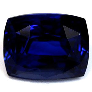 Szafir 6,11 ct, niebieski, szlif cushion