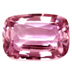 Szafir 3,66 ct, różowy, szlif cushion