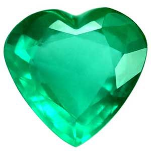Szmaragd 1,71 ct, zielony, szlif serce