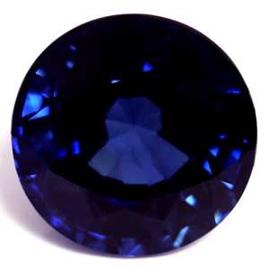 Szafir 5,01 ct, niebieski, szlif okrągły