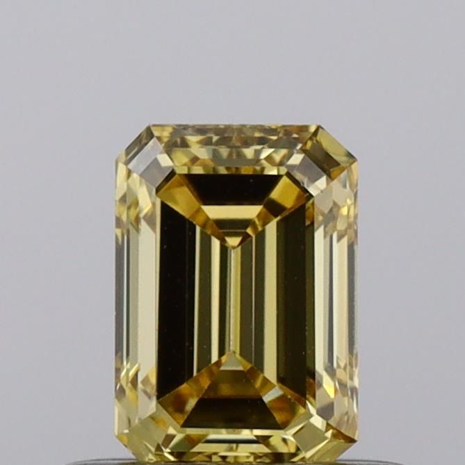 0.51 CT Fancy Vivid Yellow EMERALD