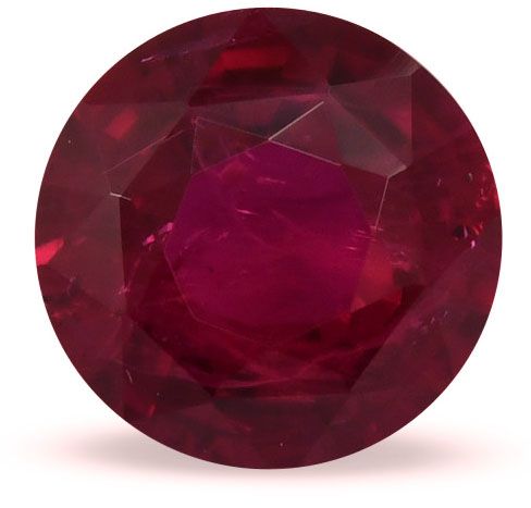 Rubin 3,18 ct, czerwony, szlif okrągły