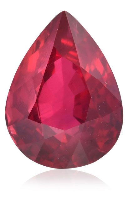 3.01 ct Pear ruby