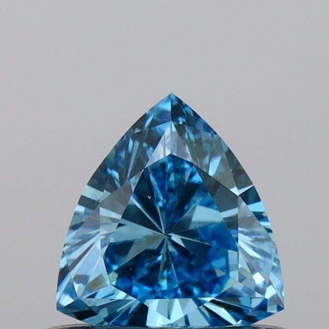 0.42 CT Fancy Vivid Blue TRIANGULAR