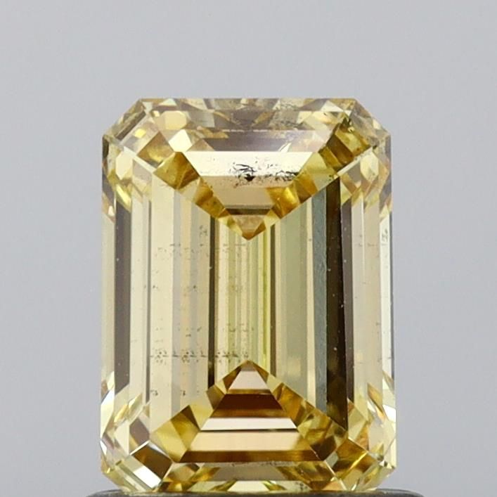 1.01 CT Fancy Vivid Yellow EMERALD