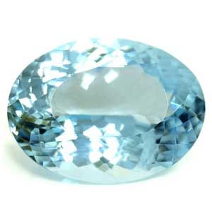 Akwamaryn 8,13 ct, niebieski, szlif owalny