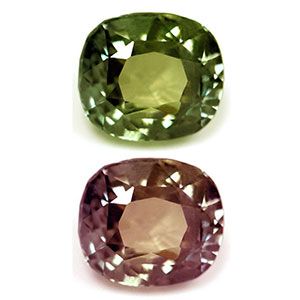 Aleksandryt 2,52 ct, zielony, szlif cushion