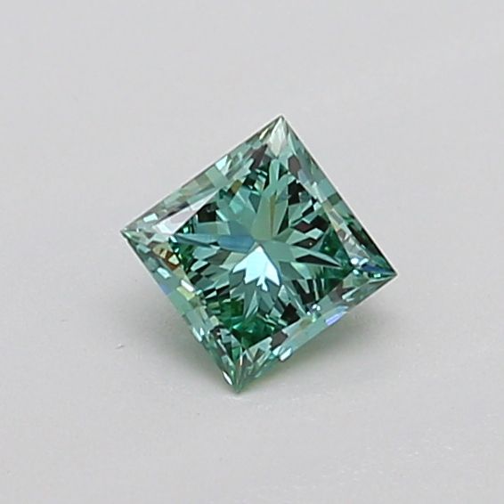 0.3 CT Fancy Vivid Blueish Green PRINCESS