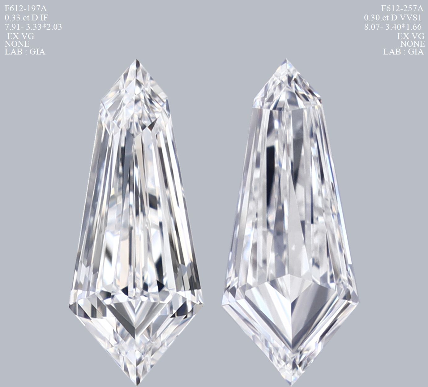 Prírodný diamant kite, IF,...