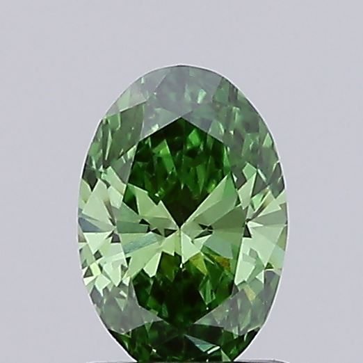 0.51 CT Fancy Vivid Green OVAL
