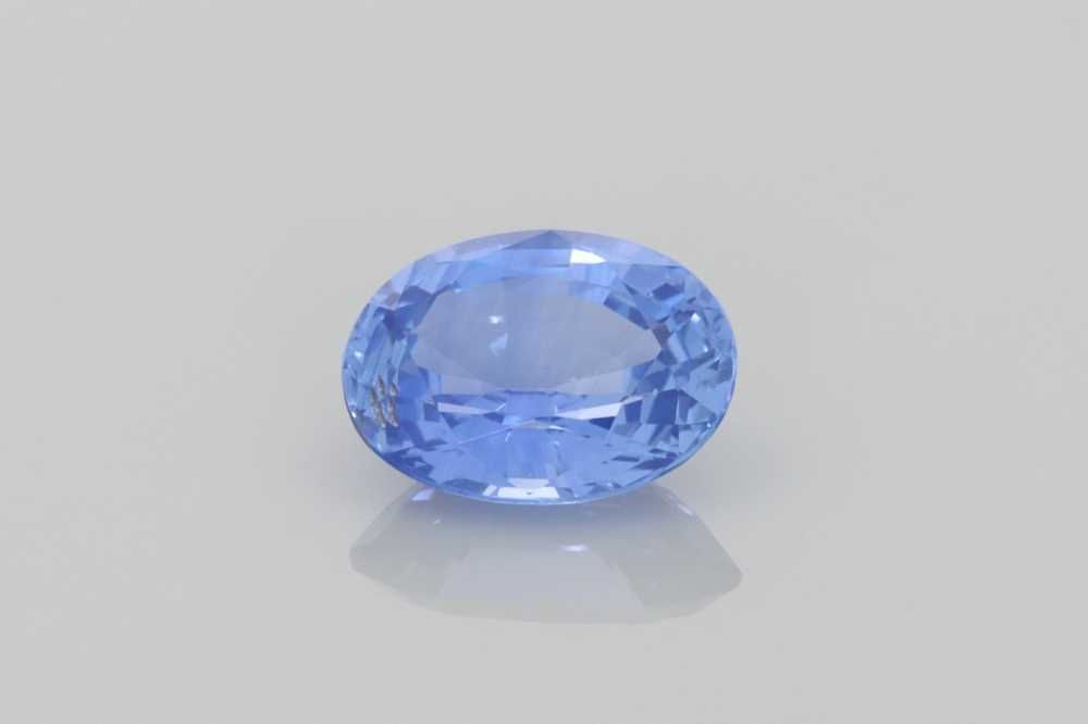 Szafir 1,23 ct, niebieski, szlif owalny