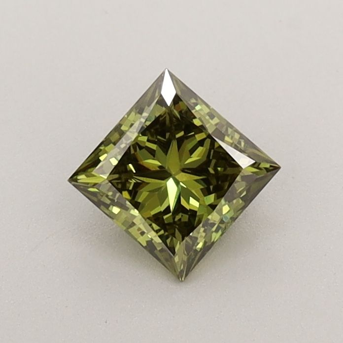0.52 CT Fancy Vivid Green PRINCESS