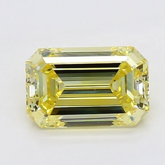 0.52 CT Fancy Vivid Yellow EMERALD