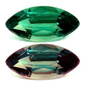 ALEXANDRITE FACETED 0.11ct GREEN Blue Green to Intense Purple SI BRAZIL NONE