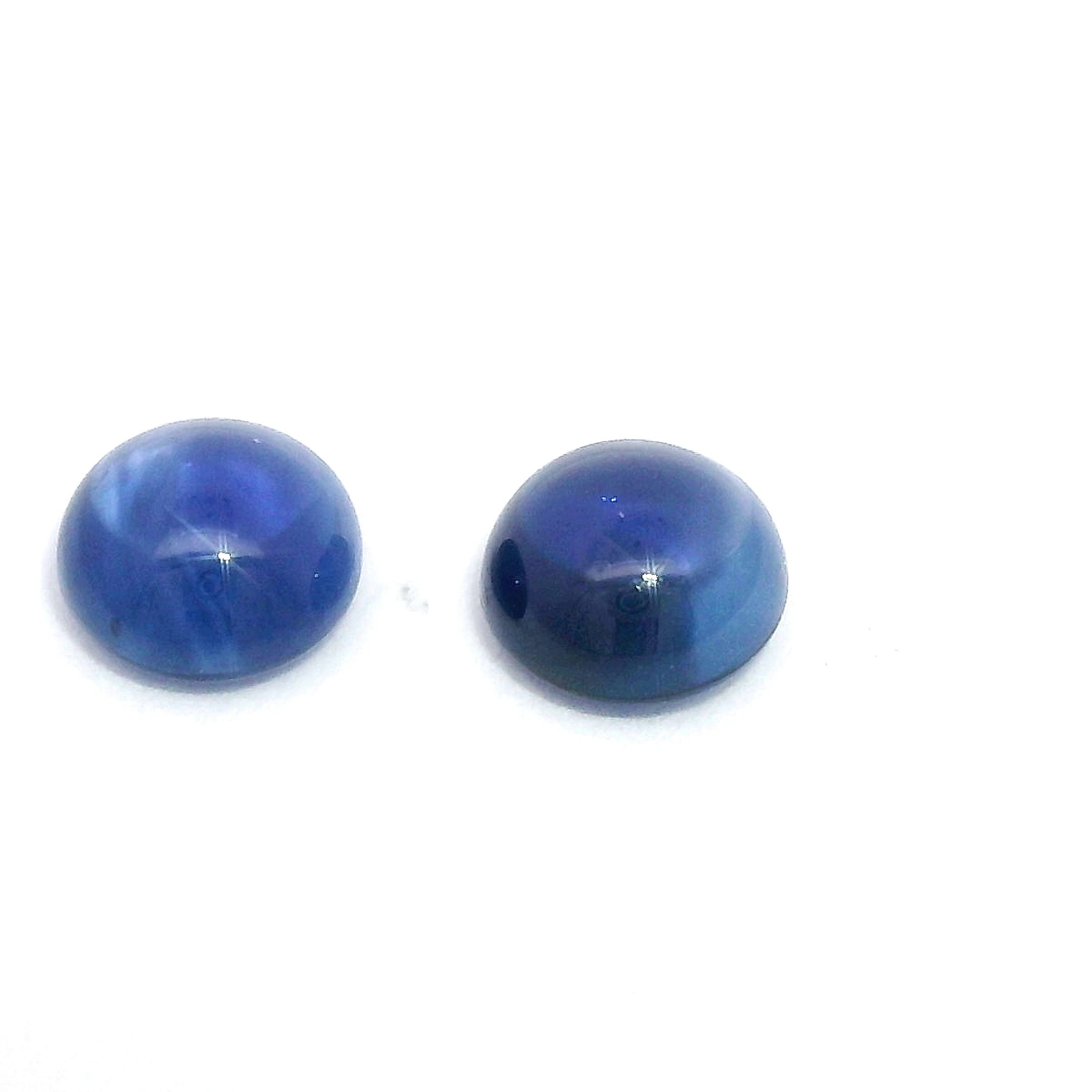Szafir 1,99 ct, niebieski, kaboszon