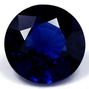 Szafir 1,47 ct, niebieski, szlif okrągły