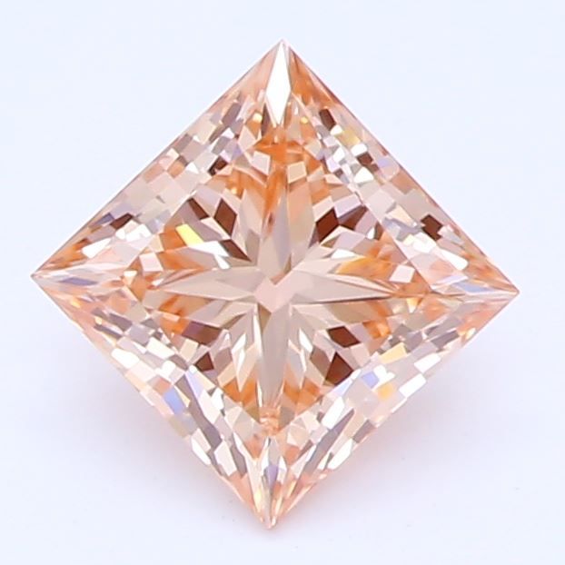 0.54 CT Fancy Pinkish Orange PRINCESS