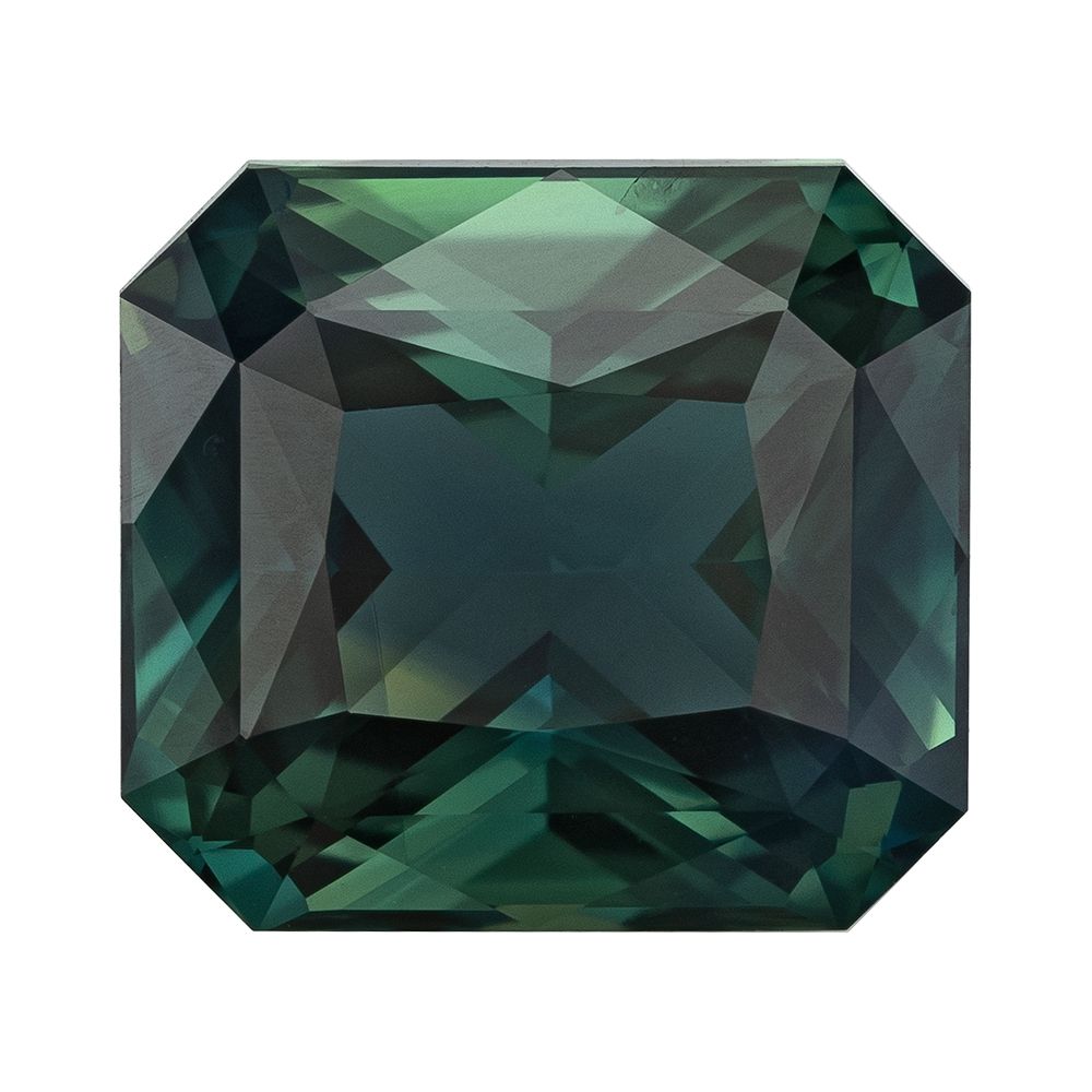 SAPPHIRE FACETED 5.05ct TEAL SI MADAGASCAR HEATED