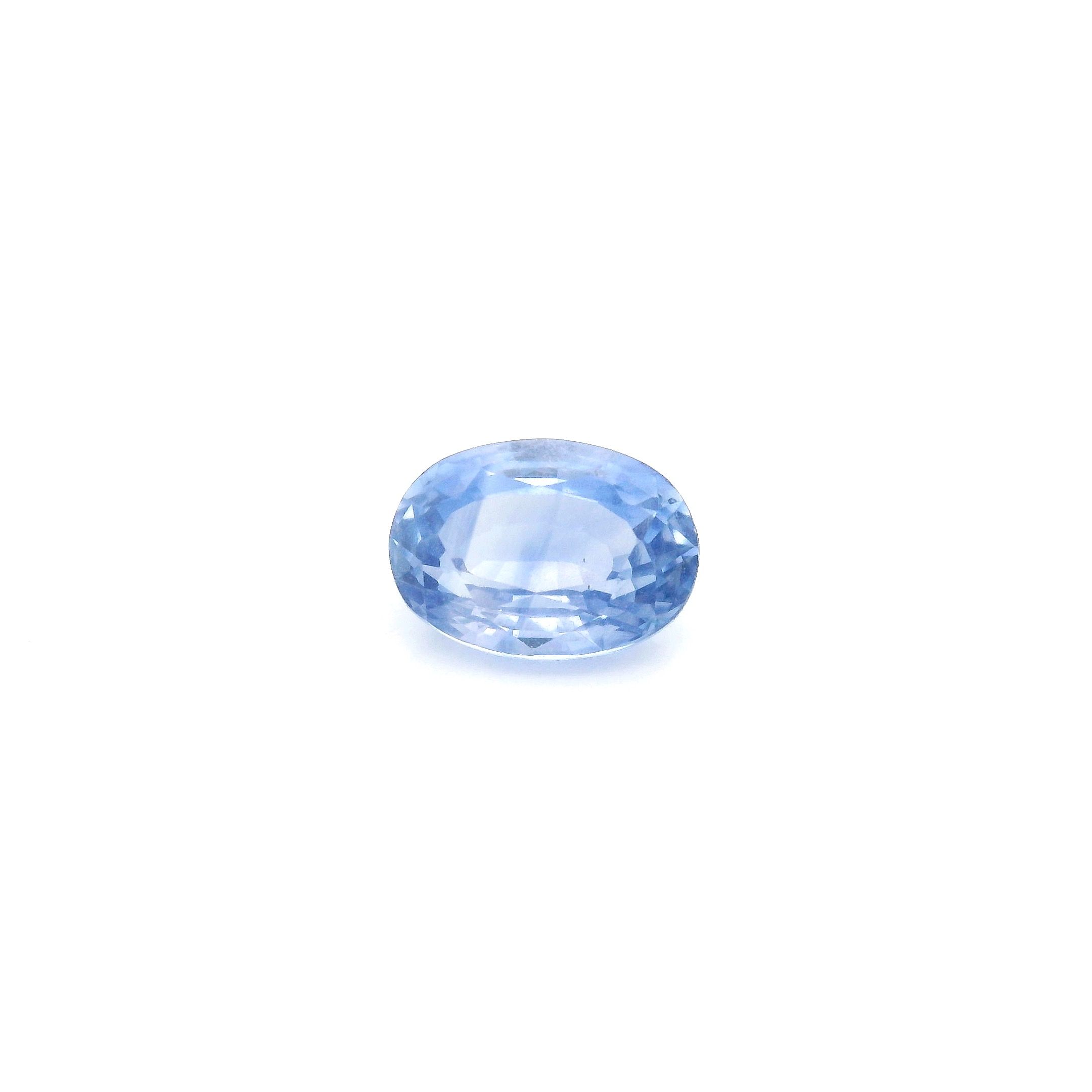 Szafir 1,41 ct, niebieski, szlif owalny