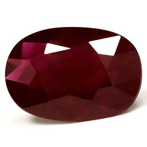 Rubin 2,10 ct, czerwony, szlif owalny