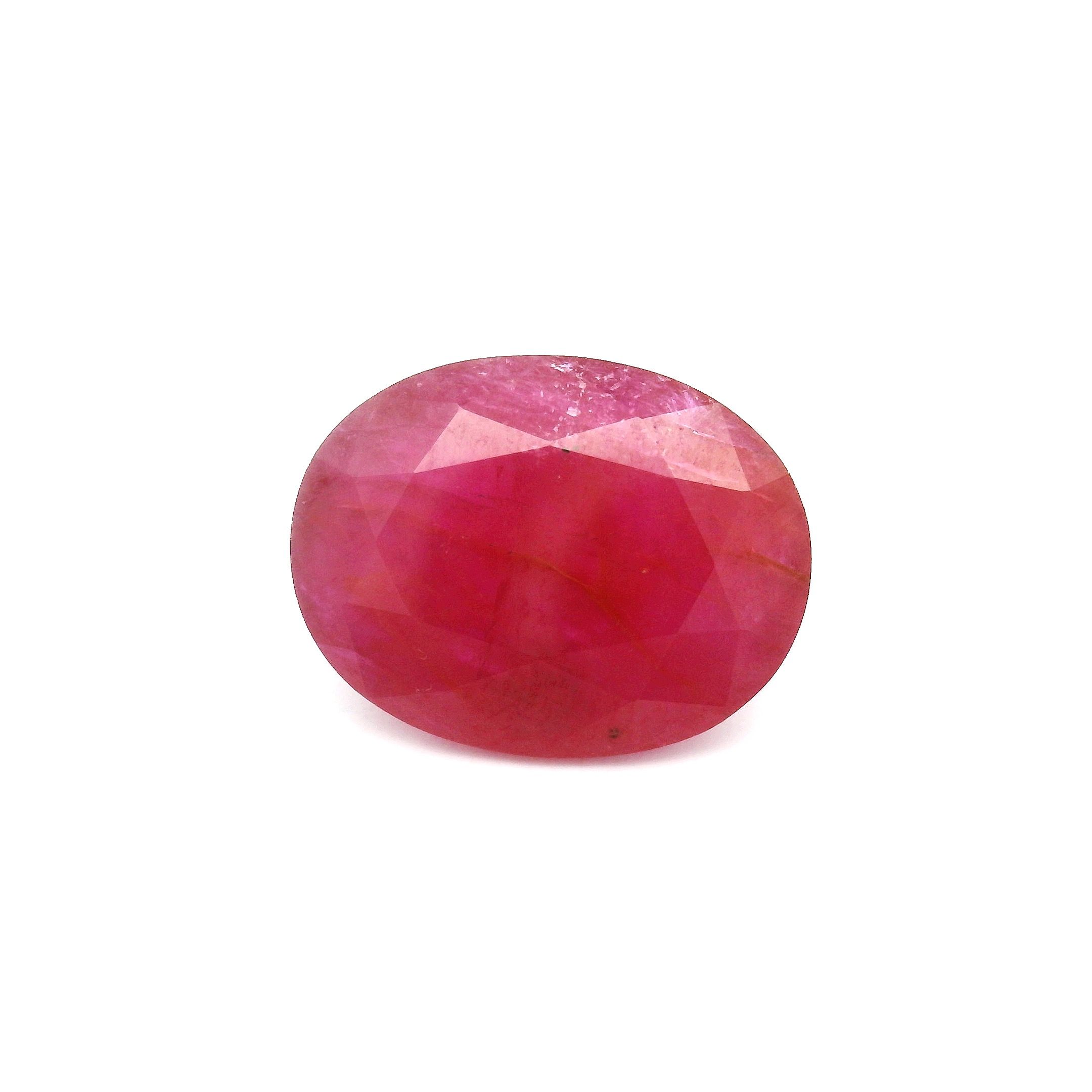 Rubin 4,63 ct, czerwony, szlif owalny