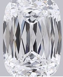3.55-carat cushion diamond with D color, null cut, and VVS1 clarity.