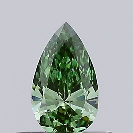 0.33 CT Fancy Vivid Green PEAR