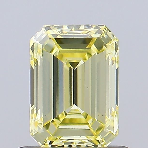 0.66 CT Fancy Yellow EMERALD