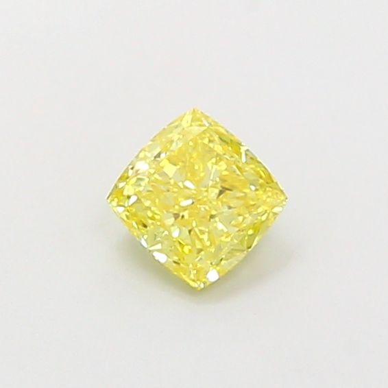 0.44 CT Fancy Vivid Yellow CUSHION MODIFIED