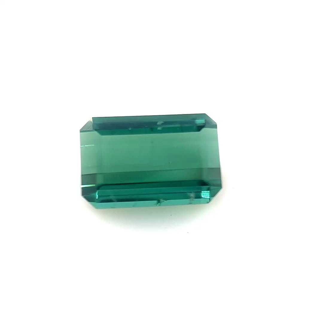 Turmalin 1,68 ct, zielony, szlif szmaragdowy