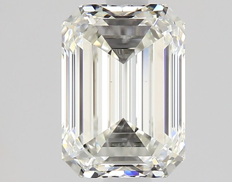 1.42-carat emerald diamond with J color, null cut, and VS1 clarity.