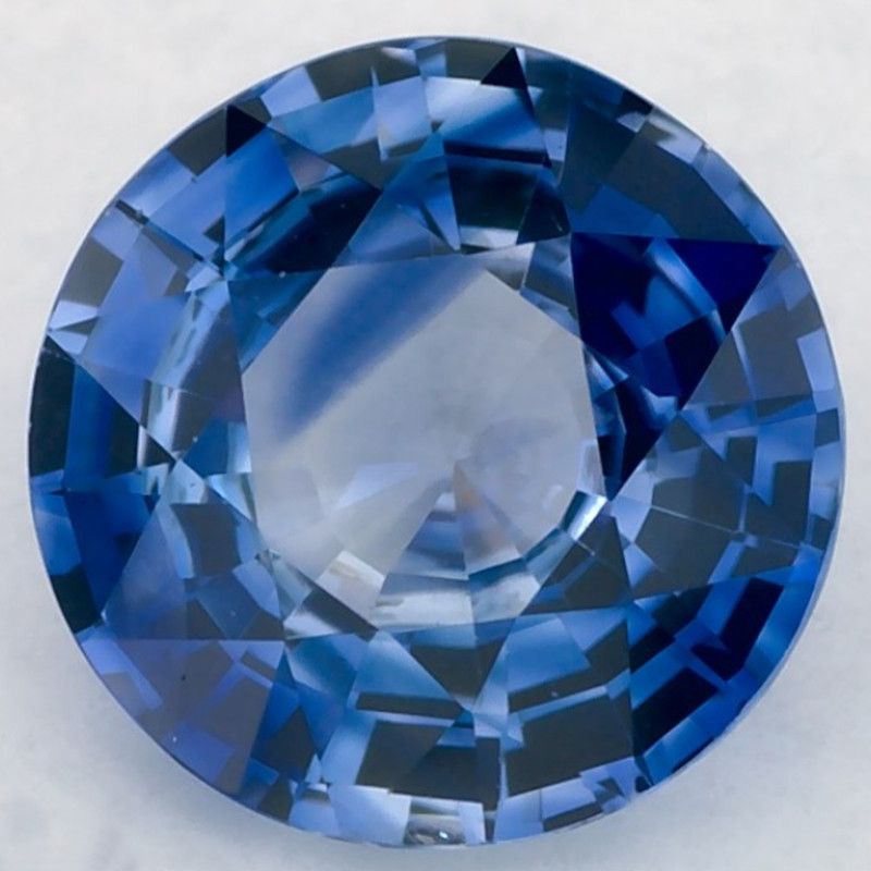 Szafir 1,26 ct, niebieski, szlif okrągły