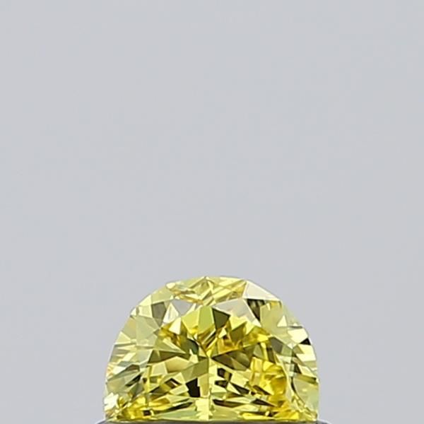0.3 CT Fancy Vivid Yellow HALF MOON
