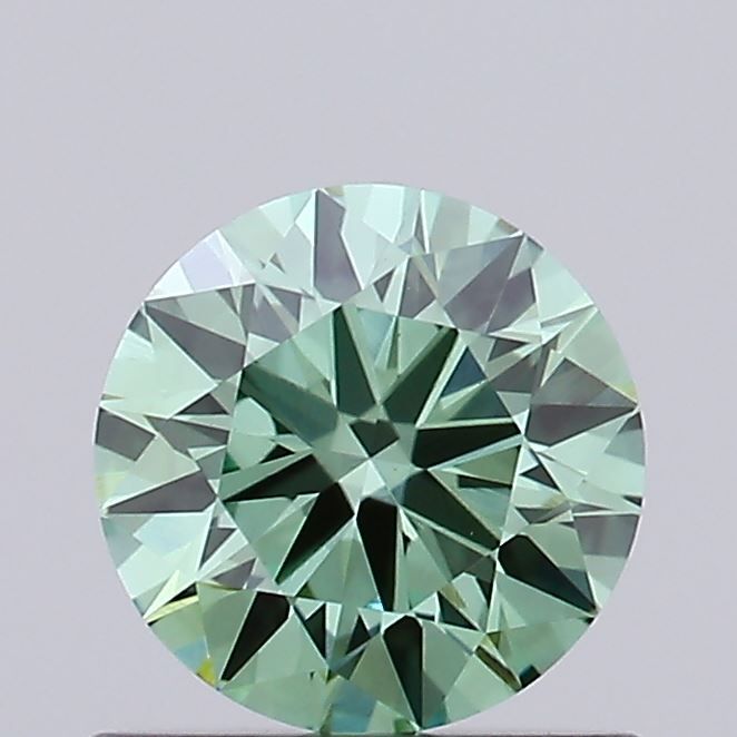 0.61 CT Fancy Vivid Green ROUND