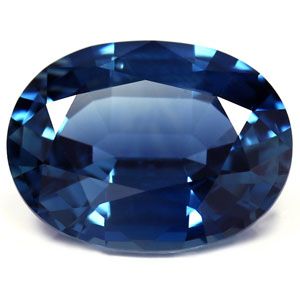 Szafir 3,53 ct, niebieski, szlif owalny