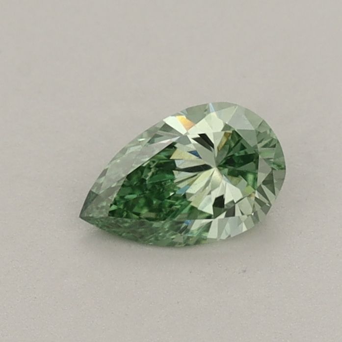 0.33 CT Fancy Vivid Green PEAR