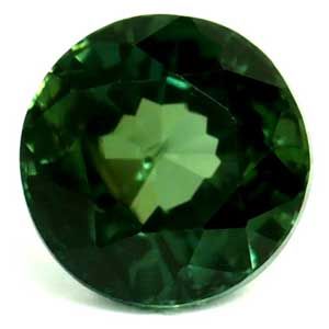 Szafir 1,10 ct, zielony, szlif okrągły