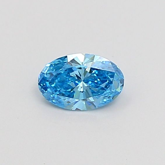 0.29 CT Fancy Vivid Blue OVAL