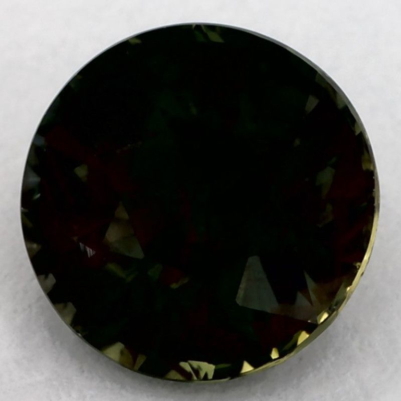 Szafir 2,05 ct, zielony, szlif okrągły