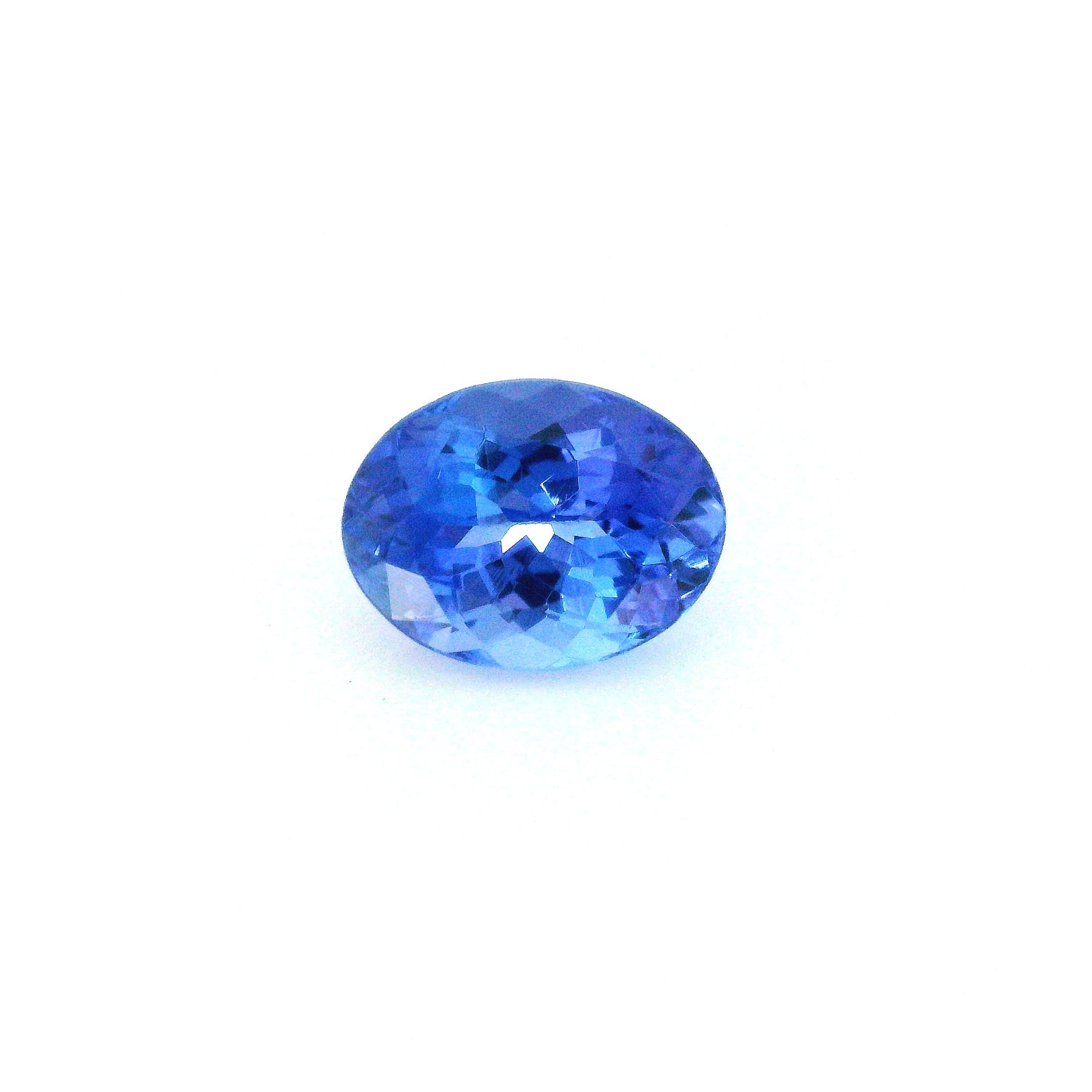 Tanzanit 1,78 ct, niebieski, szlif owalny