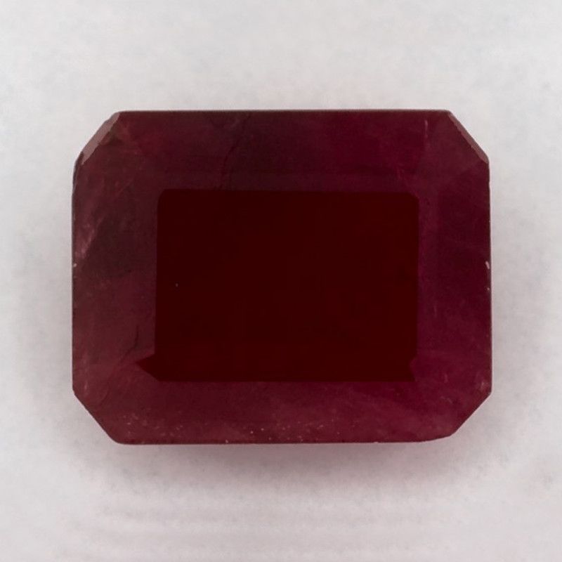 Rubin 3,29 ct, czerwony, szlif ośmiokątny