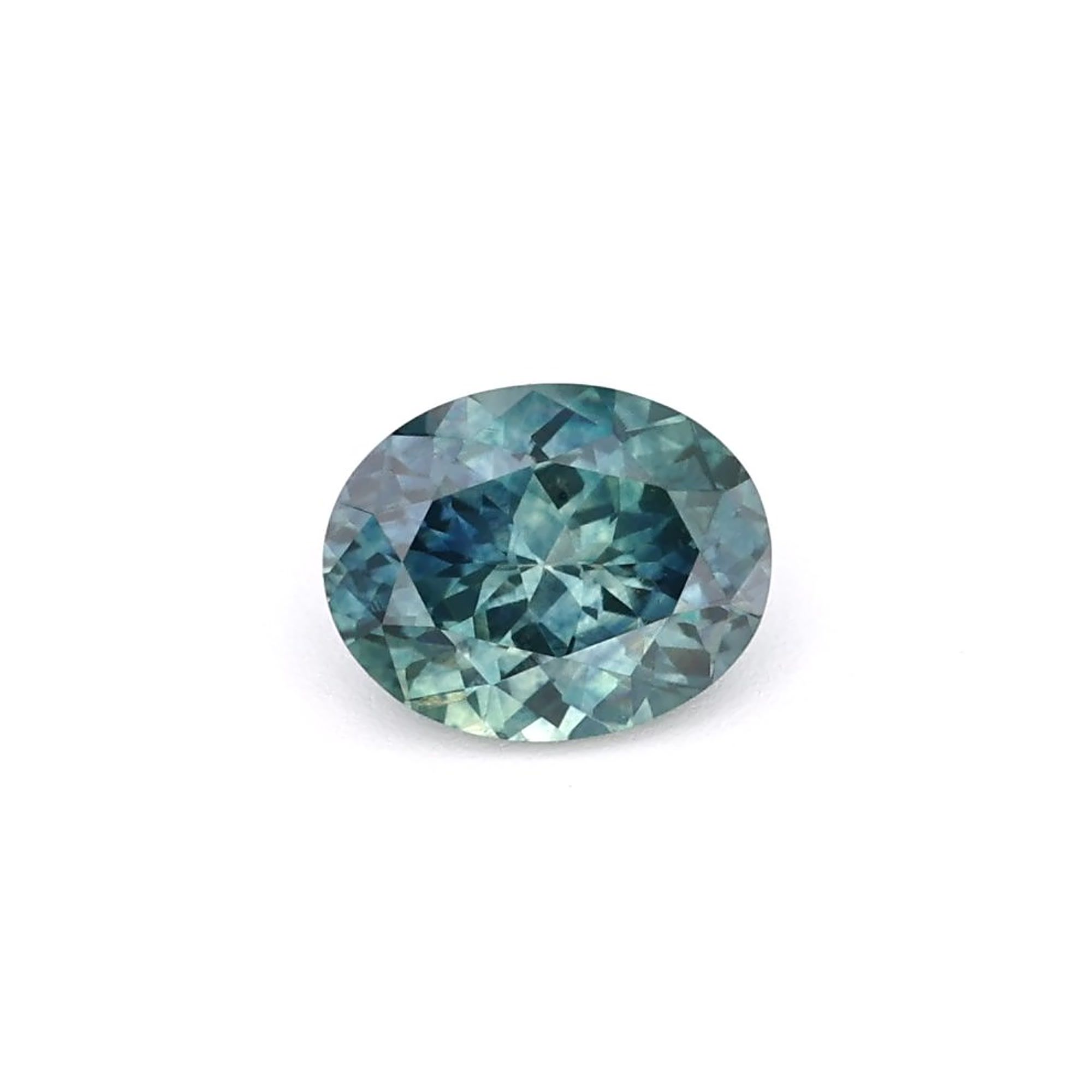 SAPPHIRE FACETED 0.84ct GREEN Blue Green EC UNITEDSTATES HEATED