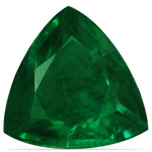 Szmaragd 1,40 ct, zielony, szlif trilliant